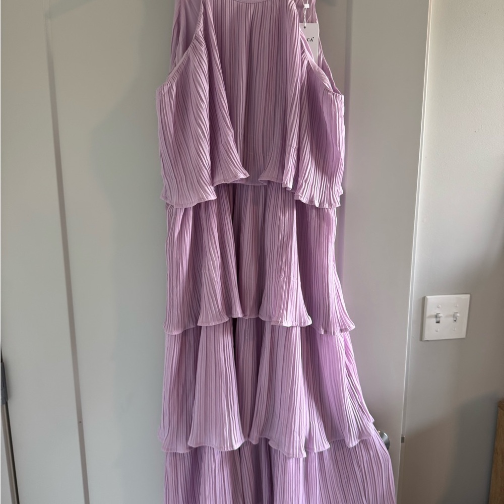 Tory Burch Lavender Pleated Dress